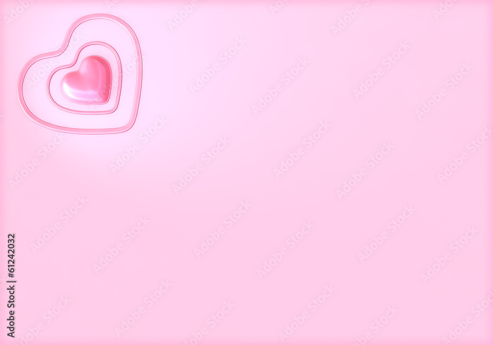 Pink Valentines Day Heart wide Pink Valentines Day Heart wide