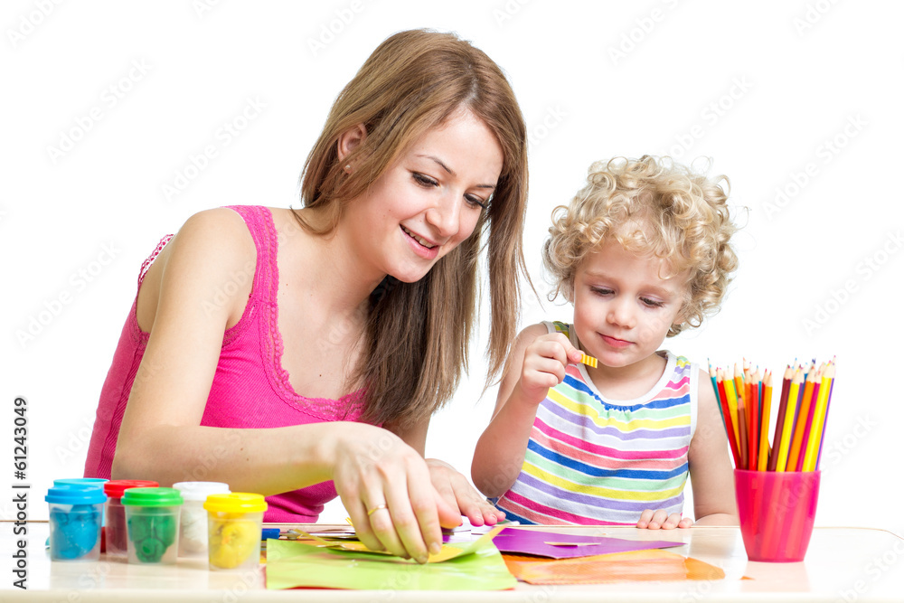 Mother and child mold and cut together Mother and child mold and cut together
