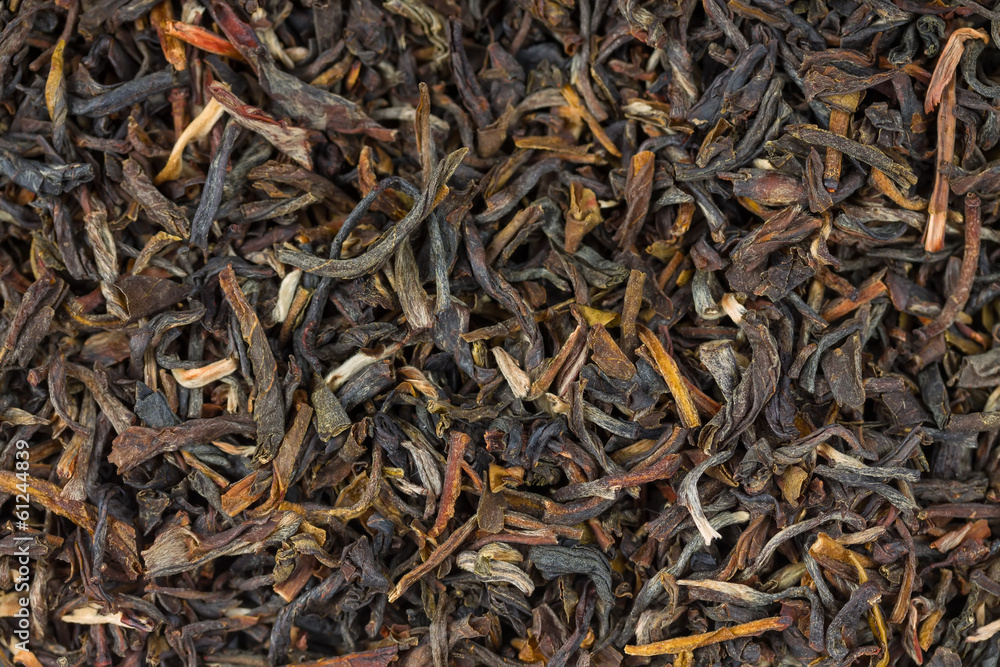 Background of black Chinese tea Background of black Chinese tea