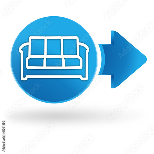 espace détente sur symbole web bleu