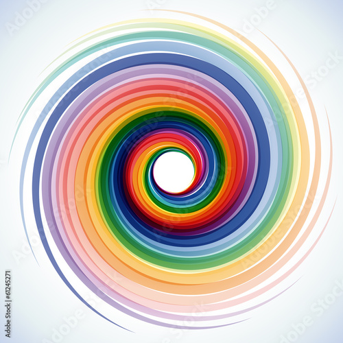 Vector Rainbow Vortex Background