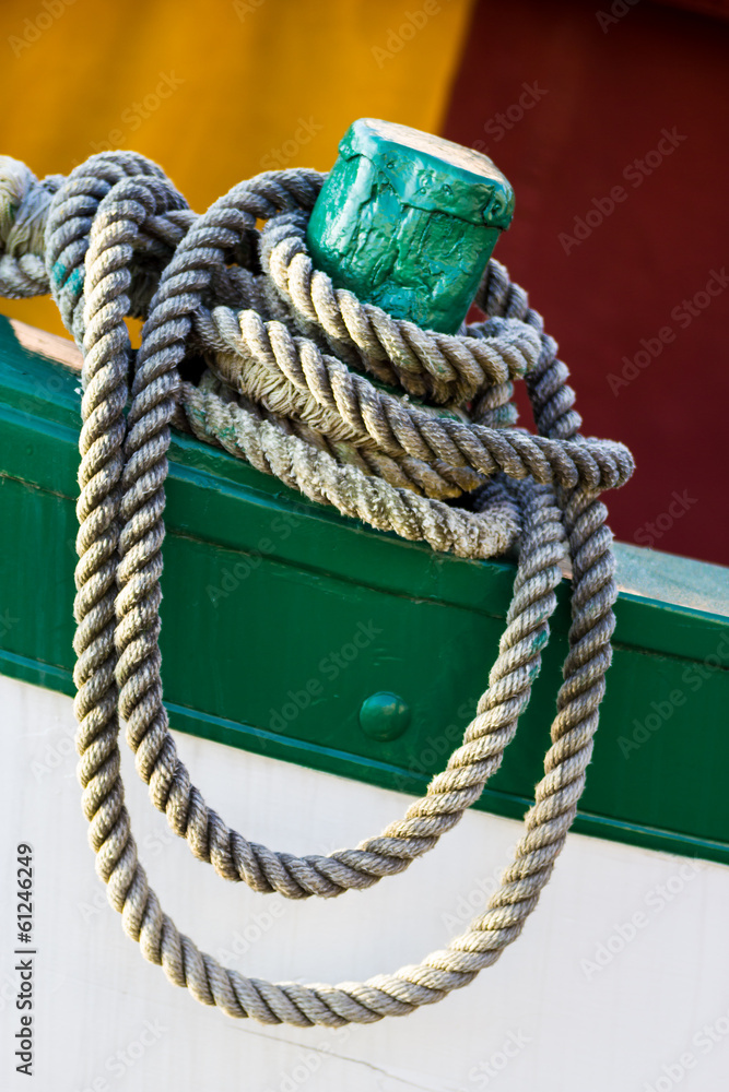 Fototapeta premium Ropes and nautical knots
