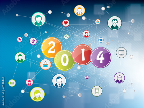 Social media happy new year