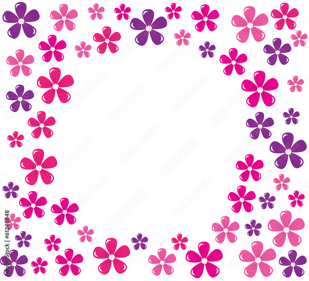 vector floral frame background