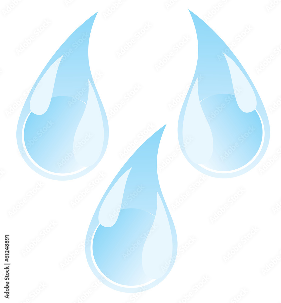 vector water drops