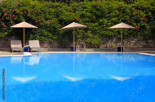 swimming pool at summer resort, Greece © Inna Felker