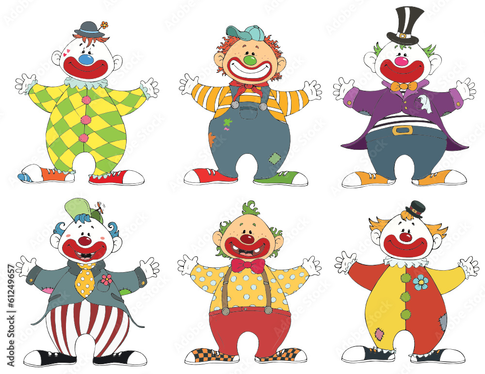 Clown, Clowns, Zirkus, Jahrmarkt