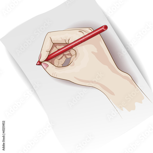 Writing hand