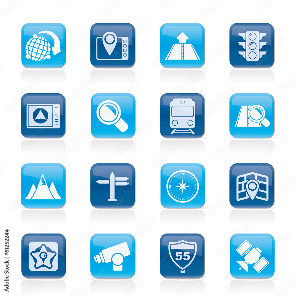 Map, navigation and Location Icons -vector icon set Map, navigation and Location Icons -vector icon set