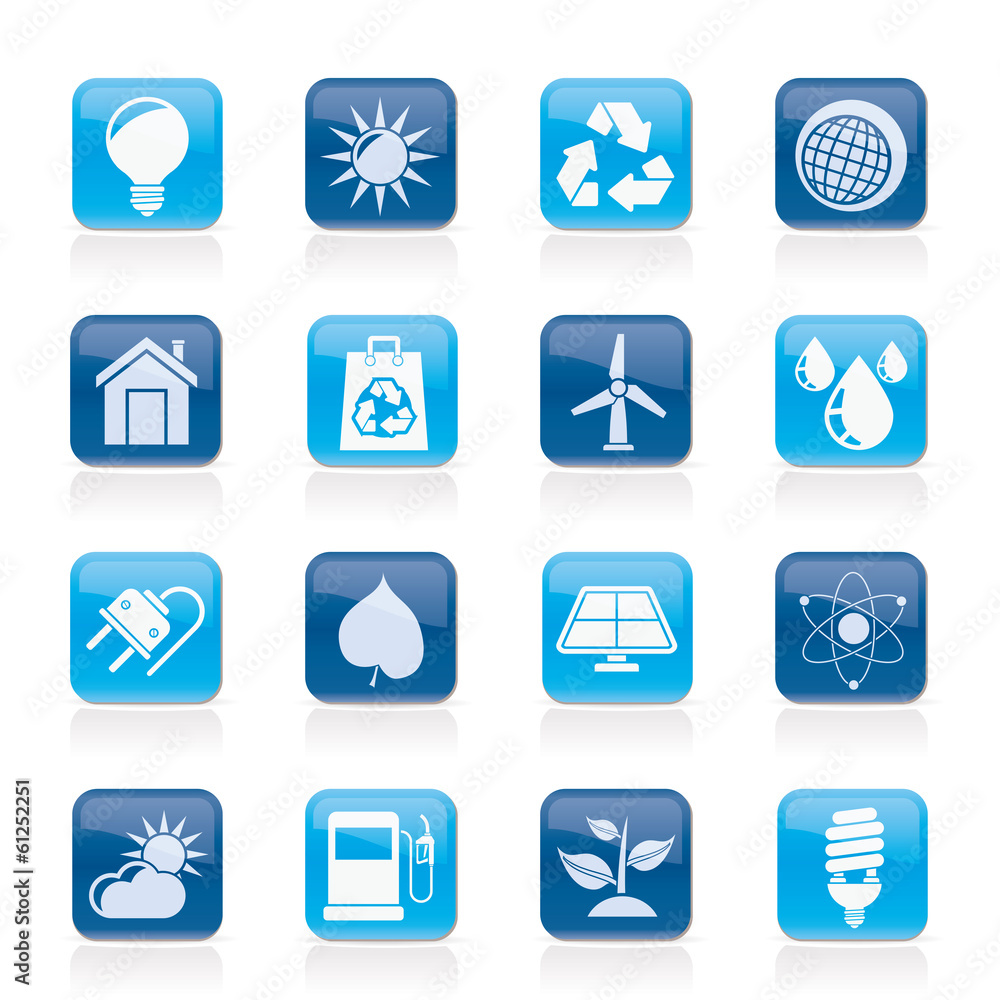 Ecology, nature and environment Icons -vector icon set Ecology, nature and environment Icons -vector icon set
