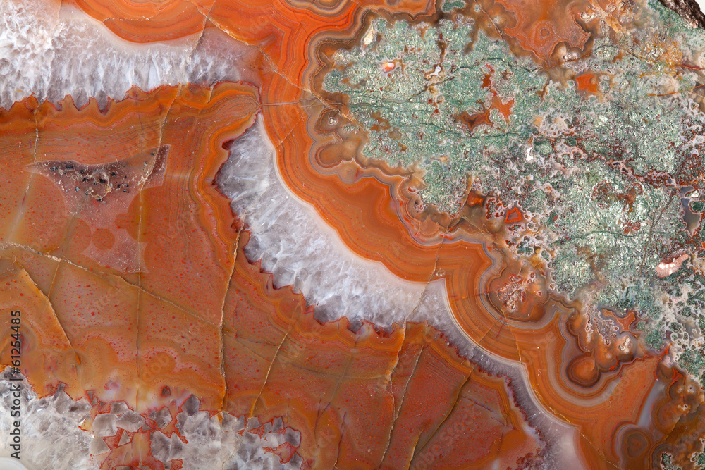 Obraz premium Złota różnorodna agatowa powierzchnia mineralna