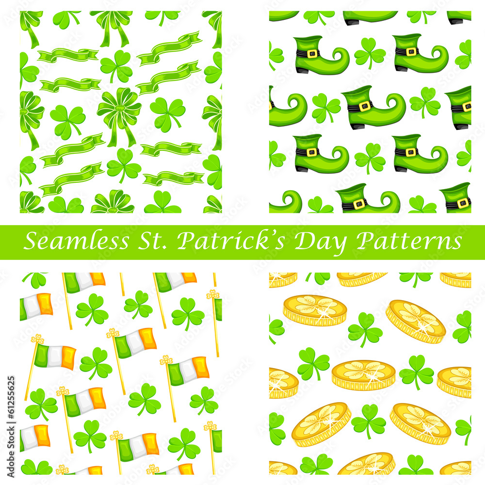 Saint Patrick's Day seamless pattern Saint Patrick's Day seamless pattern