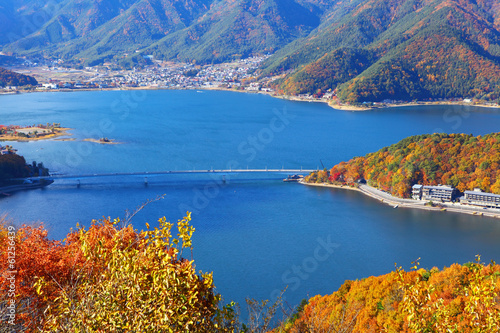 Lake kawaguchi in Japan