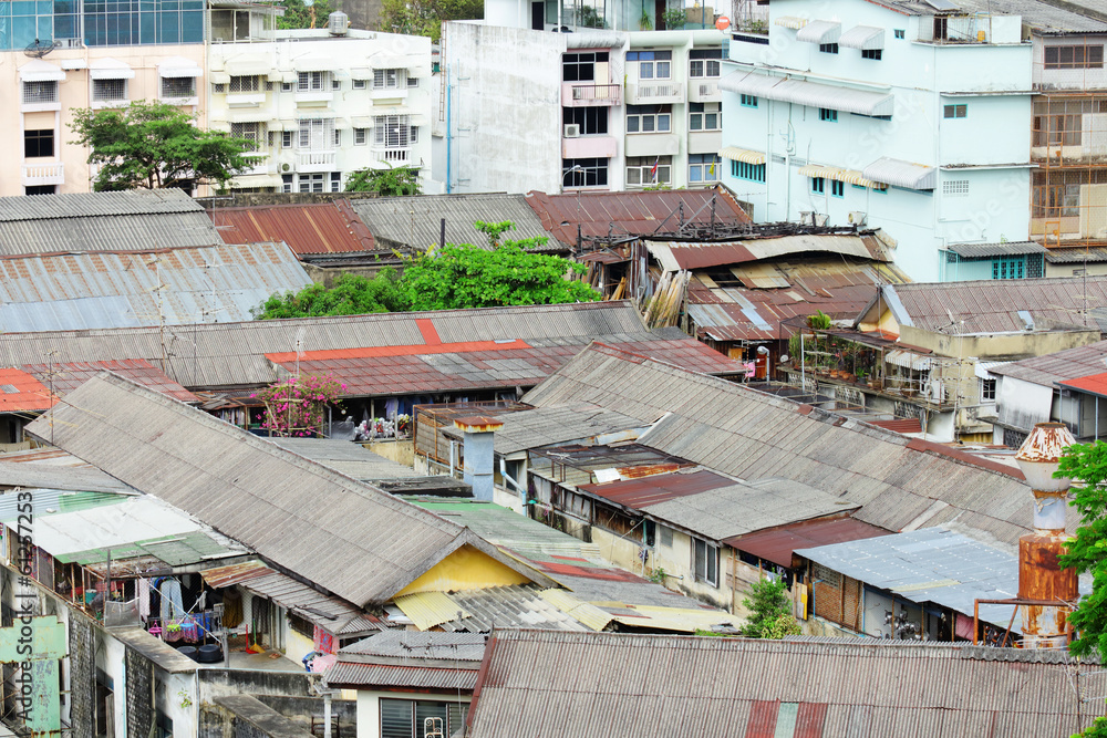Slum area in Thailand