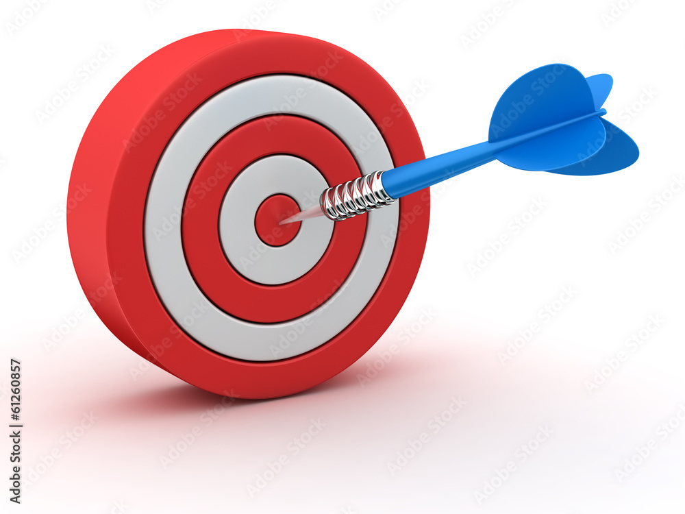 Red-white dartboard Red-white dartboard