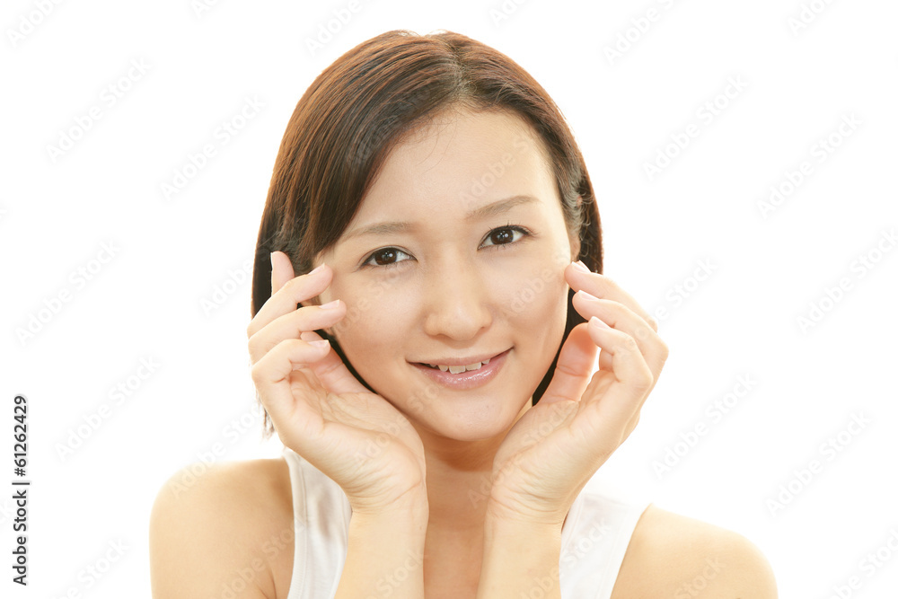 笑顔の女性 笑顔の女性