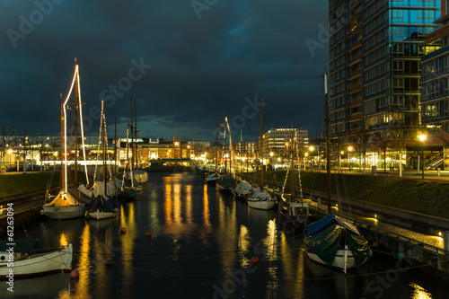 Kiel illuminated skyline © bjoernd
