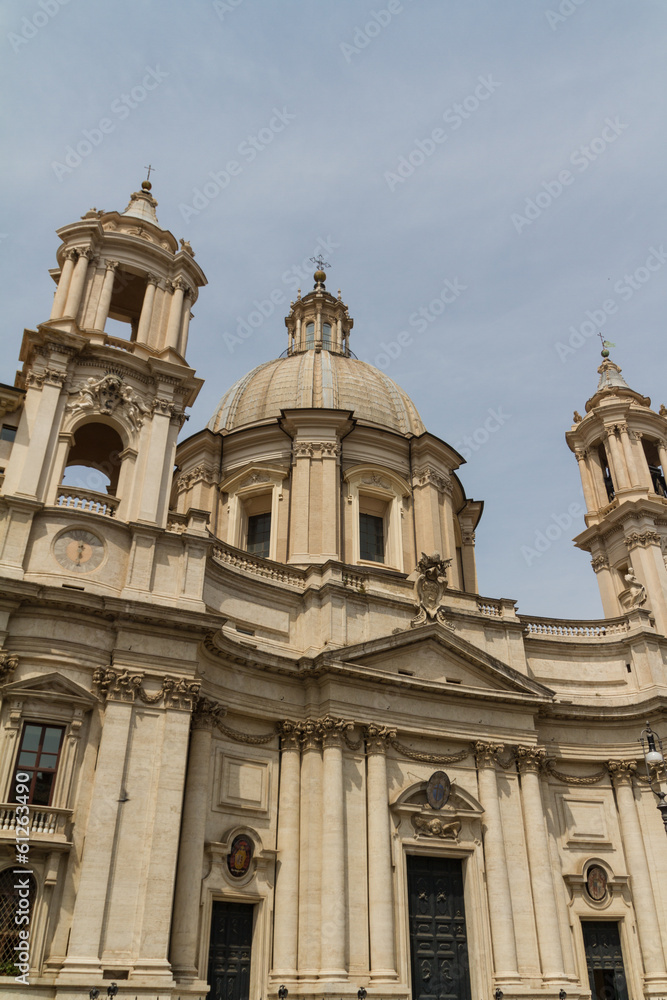 Saint Agnese in Agone in Piazza Navona, Rome, Italy