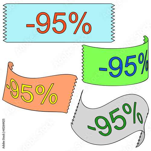 Set of tape (minus ninety-five percent)