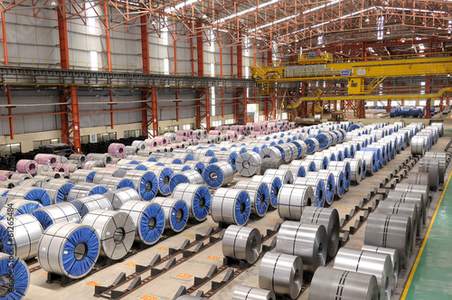Steel Rolls in factory