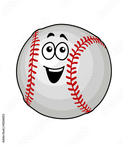 Fun happy baseball ball