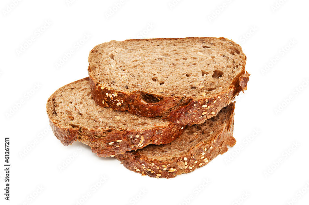 Fresh bread isolated, sliced bread Fresh bread isolated, sliced bread