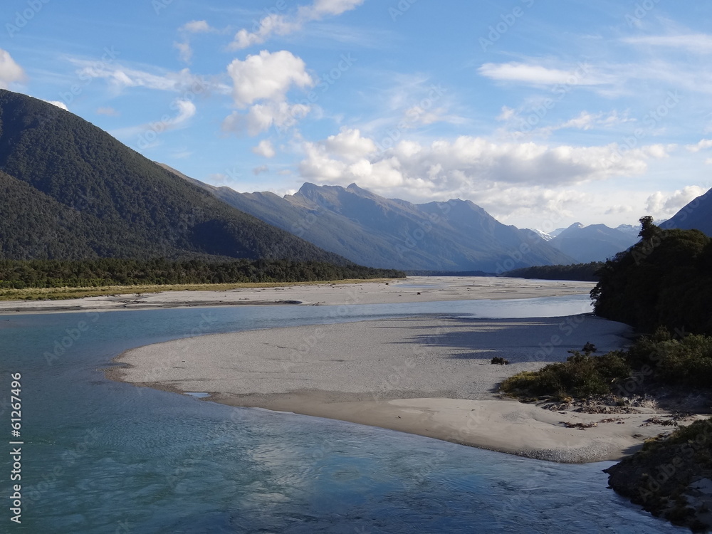 Naturlandschaft Neuseeland / New Zealand. Haast Pass