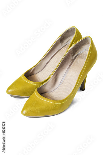 Yellow shoes