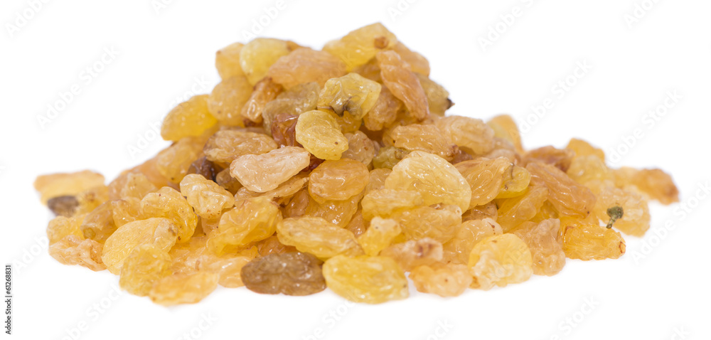 Heap of Raisins on white Heap of Raisins on white