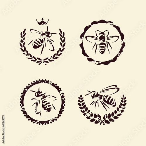 bee set. Vector