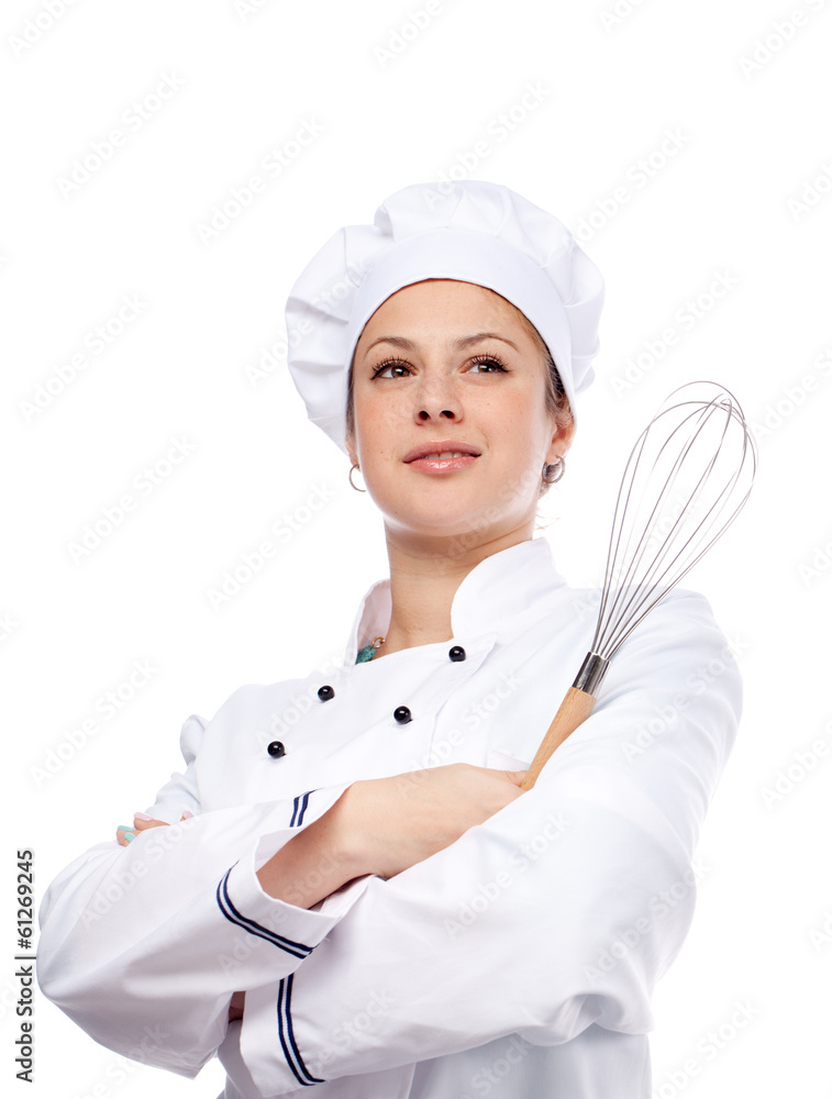 Naklejka premium Chef with arms crossed