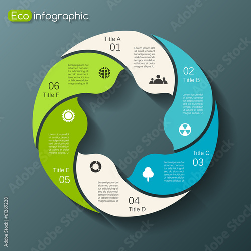 Modern vector info graphic for business project
