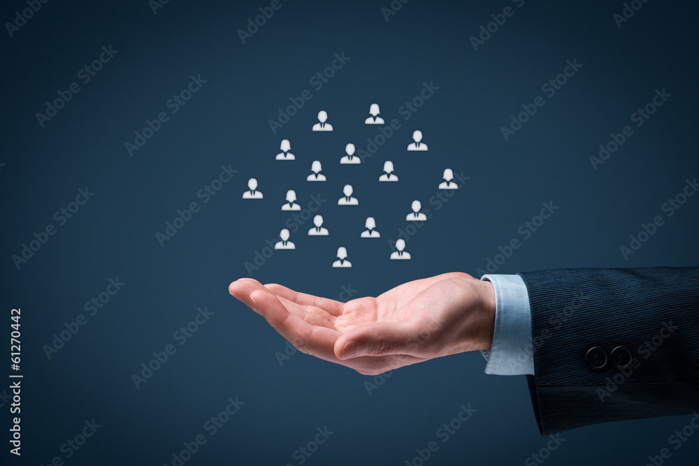 Customer or employees care concept Customer or employees care concept