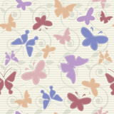 texture with butterflies