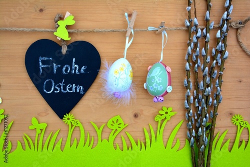 Osterhintergrund mit Text