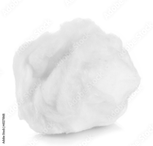 Wadding isolated on white