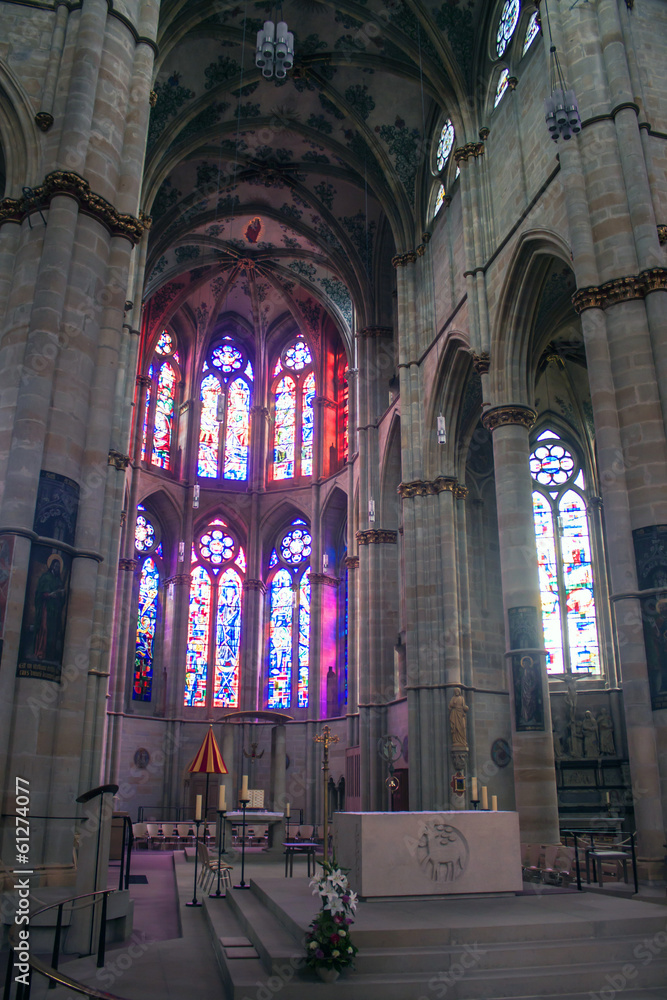 Interior of cathedral in Trier