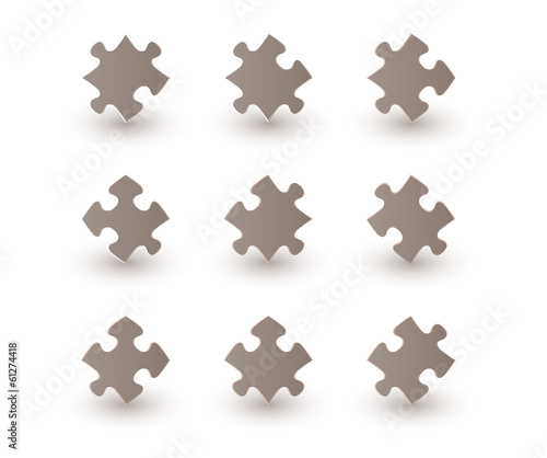 brown puzzle pieces