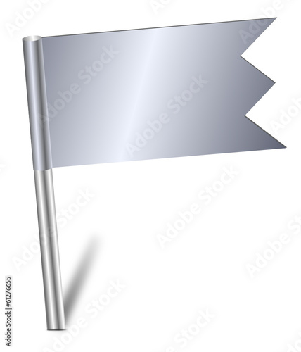 Pin Fähnchen silber  #140209-svg06