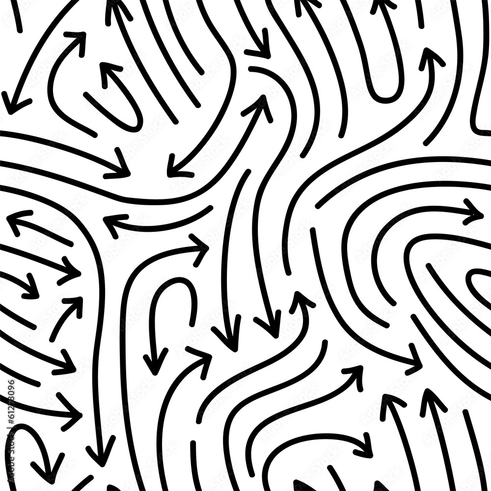 Vector arrows seamless pattern. Vector arrows seamless pattern.