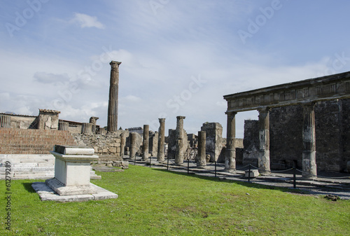 Pompeii ruins in Italy