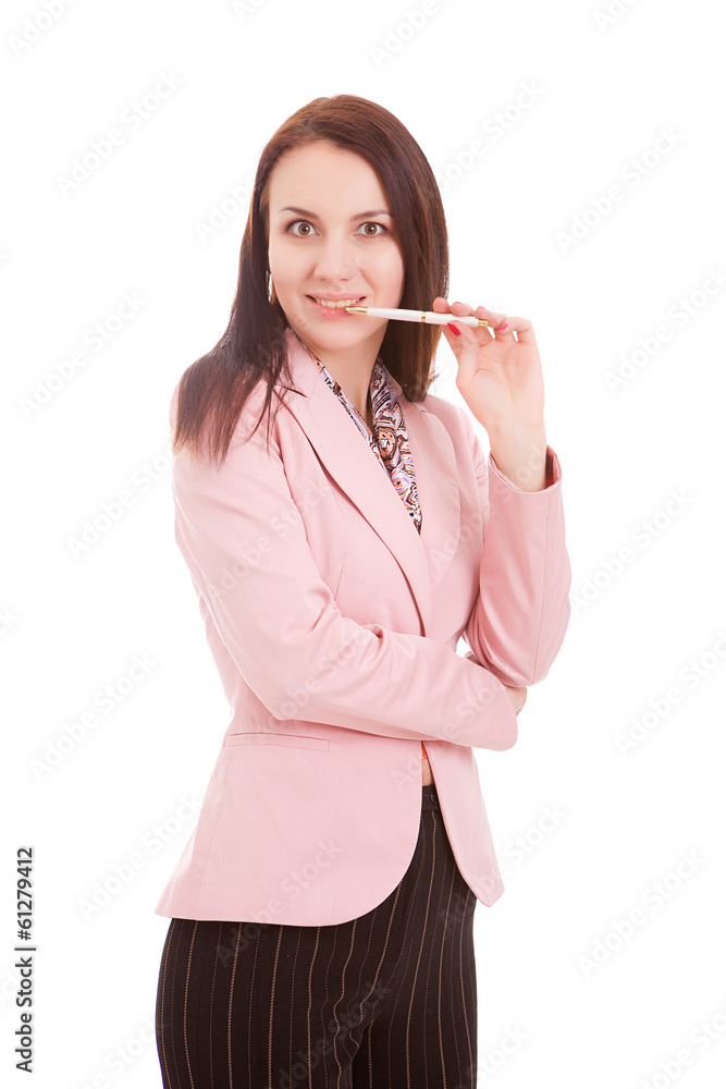 business woman, isolated.