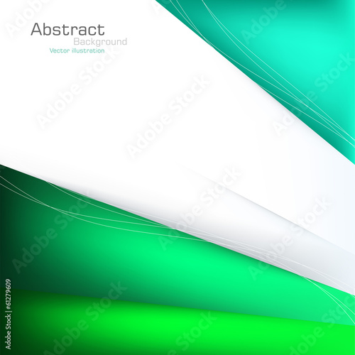 Abstract green background. Vector