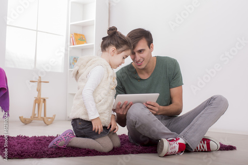 Father and daughter with a ...