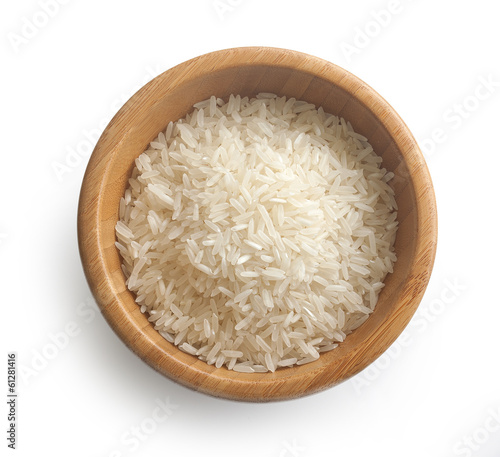 Rice in the bowl