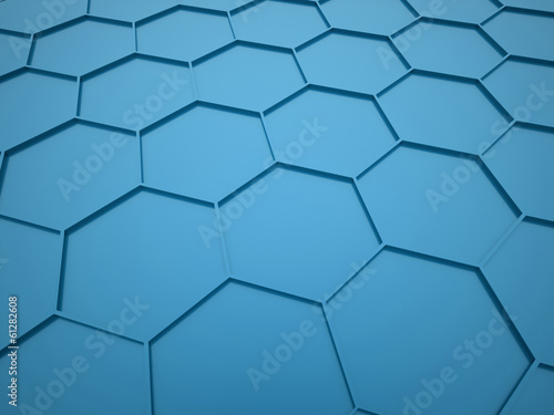 Blue hexagonal business background
