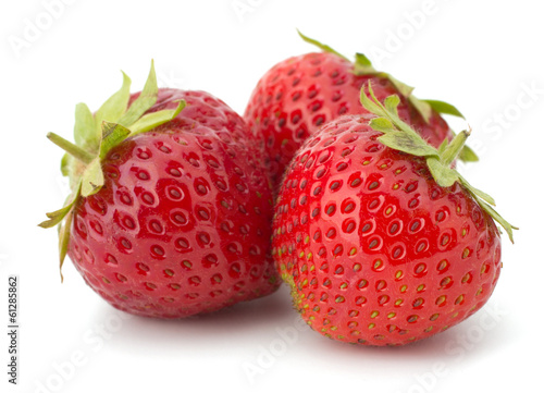 Garden strawberry isolated on white background