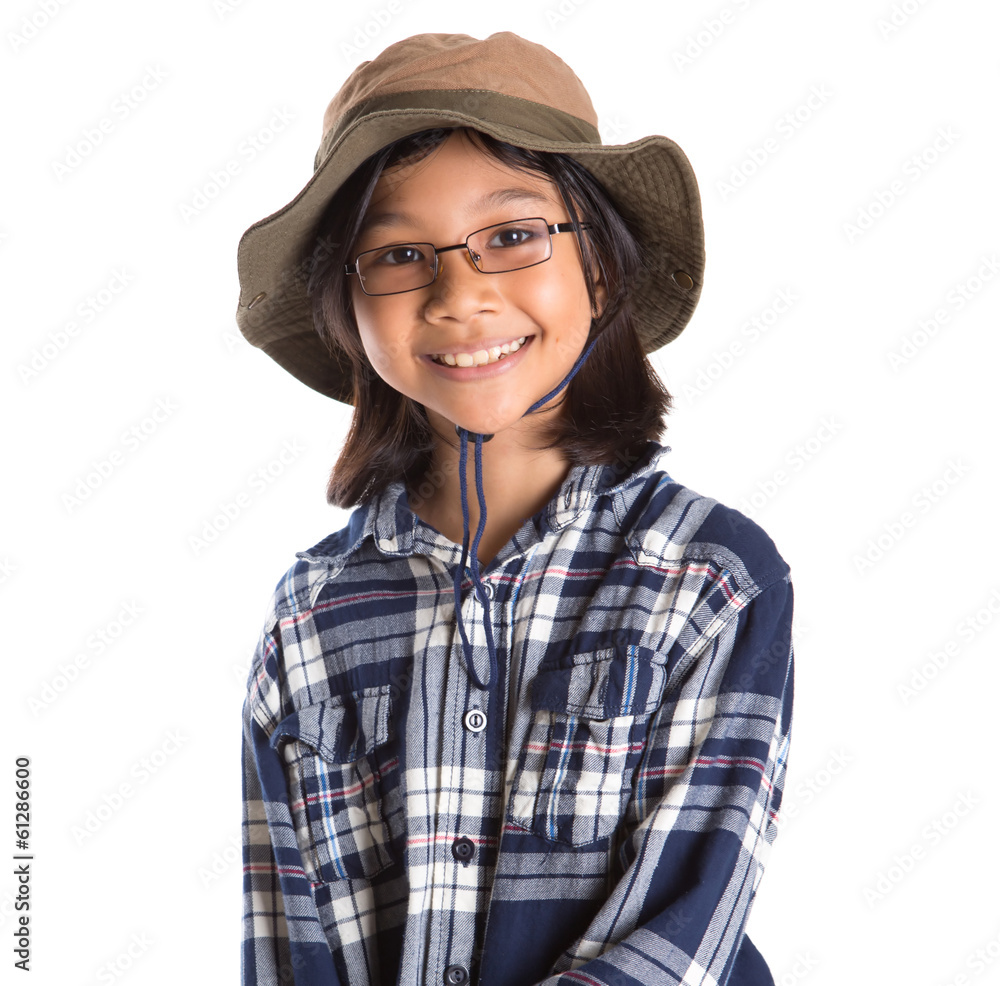 Young Girl With Shirt And Hat Young Girl With Shirt And Hat