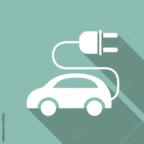Ecology Flat Icon with shadow. Vector EPS 10.