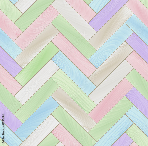 Pastel colored wooden floor...